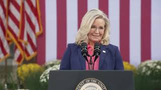 Liz Cheney speech endorses Kamala Harris in 2024 advocates for Republicans to not vote for Trump [upl. by Willabella]