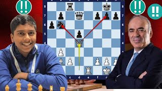 Crazy Move chess Game  47 By Garry Kasparov vs Pranav V [upl. by Amasa]