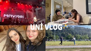 VLOG  Samsun’da Üniversite Hayatı  Ders Çalışıyoruz Etkinlikler Bölüm Pikniği Konserler✨🎸vlog [upl. by Standice]