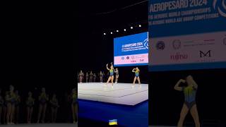 Junior Trio Podium Training Aeropesaro2024aerobicgymnastics gymnast aerobics pesaro2024 [upl. by Ennaear373]