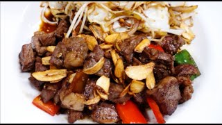 Pan fry beef teppan style  Easy beef teppanyaki recipe beef teppanyaki [upl. by Aliakim770]