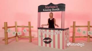 Custom Personalized Kissing Booth  Shindigz Party Supplies [upl. by Hansen]