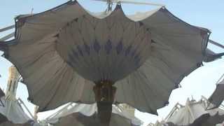 umbrellas in madina mosque unfolding [upl. by Euqinim]