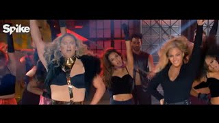 Watch Channing Tatum Beyonce Run the World on Lip Sync Battle [upl. by Ammadas441]