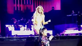 7YearOld Fan Shocks Céline Dion With Amazing Voice During Las Vegas Show [upl. by Urson]