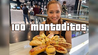 102 Comiendo 100 MONTADITOS en ESPAÑA 🇪🇸 Así es la comida rápida española [upl. by Bernice]