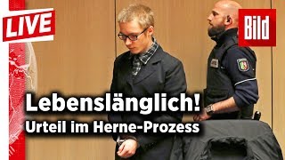 HerneKiller vor Gericht – Lebenslang für Marcel Hesse  BILD live 31012018 [upl. by Heddy231]