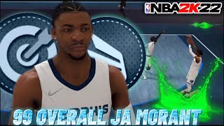 99 OVERALL JA MORANT IS UNSTOPPABLE ON THE COMP STAGE 1V1 COURT ON NBA 2k22 BEST ISO BUILD NBA 2k22 [upl. by Sidonius]