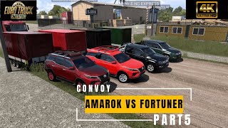 AMAROK Vs FORTUNER DRAG RACE  ETS2 152 CONVOY PART5 [upl. by Schacker97]