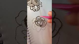 rose flower design mehndi art mehndi hennadesigns [upl. by Hildegard251]