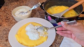 Kako se pravi KACAMAK  PALENTA na starinski nacin  How to make POLENTA creamy and perfect [upl. by Lyram721]