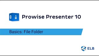 Prowise Presenter 10 Basics File Folder [upl. by Virgilio847]