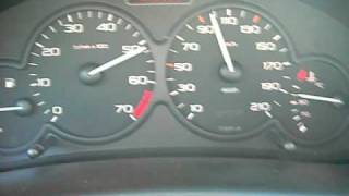 Peugeot 206 11 60hp Acceleration [upl. by Ahtram]