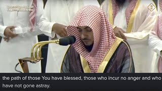 8th Oct 2024 Makkah Fajr Sheikh Waleed Al Shamsaan With English Translation [upl. by Elnar]