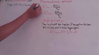 thermochimie S1 entropie S  transformation physiqueregle de trouton شرح بالدارجة partie8 [upl. by Jorrie]