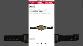 Brand WWE Undisputed Championship Commemorative Title Belt Finally On WWEShop shorts [upl. by Draneb]