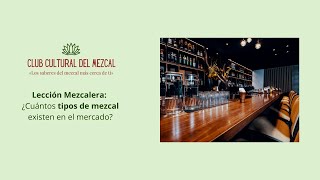 Lección mezcalera Tipos de Mezcal [upl. by Conias725]