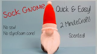 POUNDLAND DIY GONK Sock Gnome Hack Christmas Decor Craft Ideas to Make amp Sell Homemade Gift [upl. by Gulgee]