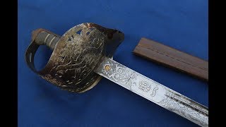 BackswordBladed Victorian Officers Sword By Wilkinson [upl. by Nilkcaj]