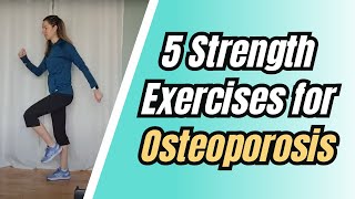 5 Weight Bearing Exercises For Osteoporosis  Strength Exercises for Adults 50 [upl. by Josey]