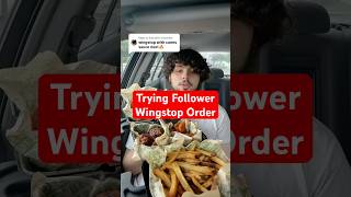 Wingstop Trying Followers Orders wingstop mukbang shorts [upl. by Alexio]