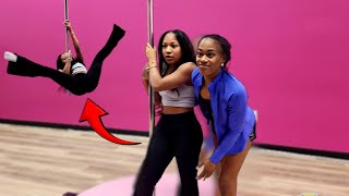 I LEARNED HOW TO POLE DANCE FROM A PRO [upl. by Paul61]