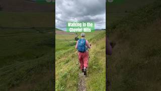 Hiking in the Cheviot range of hills on the Pennine Way scottishborders [upl. by Boggs]