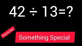 42 Divided by 13  42 ÷ 13 How do you divide 42 by 13 step by stepLong Division [upl. by Tennek991]