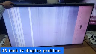 43 inch tv display problem  43 inch tv screen line problem mi tv screen problem  tv display [upl. by Ioj]