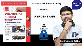 Percentages Shortcuts and Tricks  Quantitative Aptitude  Chapter11  S Chand Academy [upl. by Roana582]