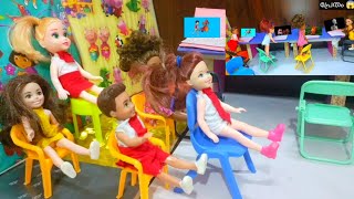 തടിയൻ212Barbie doll all day routine in indian village Barbie doll bedtime storyBarbies Routin [upl. by Daiz789]