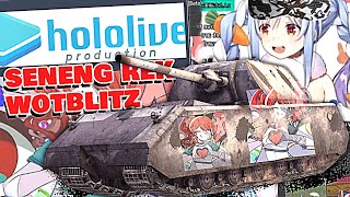 WoTB x Hololive Camo amp Dekorasi Vtuber  ada Ollie Pekora dan Emot Batu [upl. by Ahtnahc694]