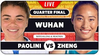 PAOLINI vs ZHENG • WTA Wuhan 2024 QF • LIVE Tennis Watchalong Stream [upl. by Sylado439]