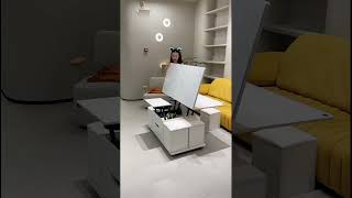 modren furniture Smart furniture 😉🛏️small spaces furniture utilities Shorts video [upl. by Arata]