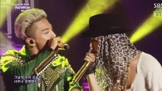 TAEYANG  STAY WITH MEfeat GDRAGON 눈 코 입EYES NOSE LIPS 0608 SBS Inkigayo COMEBACK [upl. by Idnis]