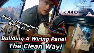 Holley Terminator X Wiring Part 2  Making A Wiring Panel Template [upl. by Nit]