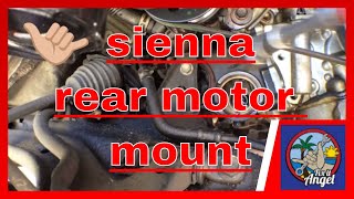 Toyota Sienna Rear Motor Mount Bushing Replacement √ Fix it Angel [upl. by Ennahgiel]