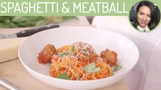 Quick and Easy Italian Spaghetti and Meatball Recipe [upl. by Chrystel]