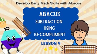 Abacus tutorial for beginners and kids Lesson 9 Addition with 10complement [upl. by Ahcire]