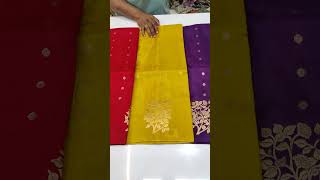 Latest trending Russian Georgette sarees collections mkcollectionssarees russiangeorgette [upl. by Eyak434]