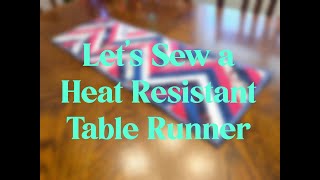 Lets Sew a HeatResistant Herringbone Table Runner [upl. by Togram]