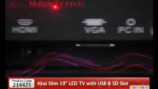 HomeShop18  Akai Slim 19 LED TV with USB amp SD Slot9999 [upl. by Bobby]