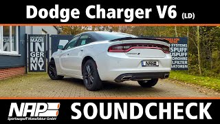 NAP Klappenauspuff ▶ Dodge Charger V6 mit V8 Sound 😎 [upl. by Currie752]