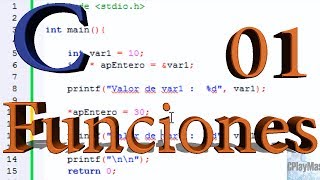 Programación en C  FUNCIONES [upl. by Elisee660]