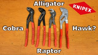 Knipex Cobra vs Raptor vs Alligator vs Pliers Wrench Comparison Review  Best Knipex Pliers [upl. by Akehsat]