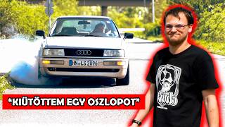 quotKICSITquot TÚLTOLTA 🟥 1988 Audi Coupe 23 🚗 5 HENGER [upl. by Airan]