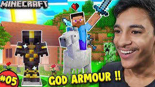 I Made GOD Armour in Survival Series  minecarft servival 05  minecraft shorts gaming [upl. by Olegnalehcim33]