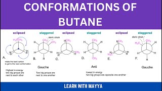 Conformations of Butane Newman Projections [upl. by Mcgannon]