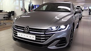 2021 NEW VW Arteon Shooting Brake  R Line FULL REVIEW Interior Exterior SOUND [upl. by Ayotyal]