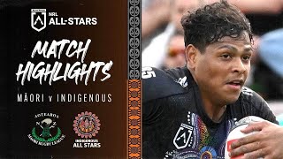 NRL All Stars 2023  Māori v Indigenous All Stars  Match Highlights [upl. by Fugate]